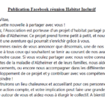 Publication Facebook Habitat Inclusif